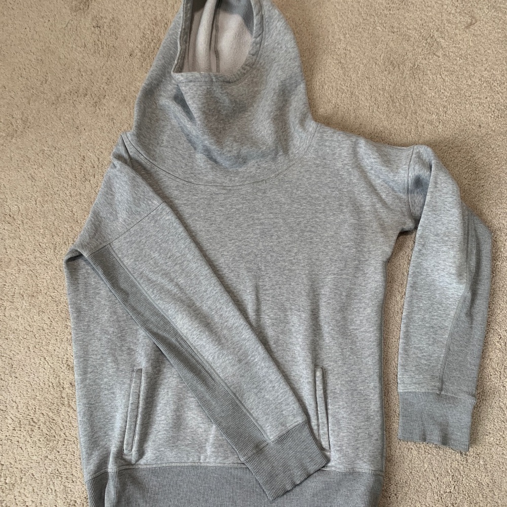 Zyia gray cowl neck sweatshirt size med